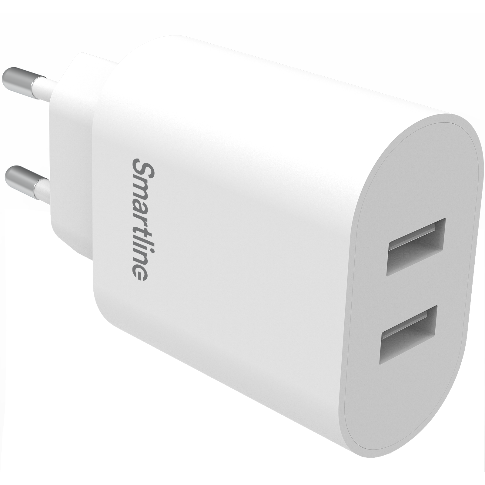 Dual USB Wall Charger hvit