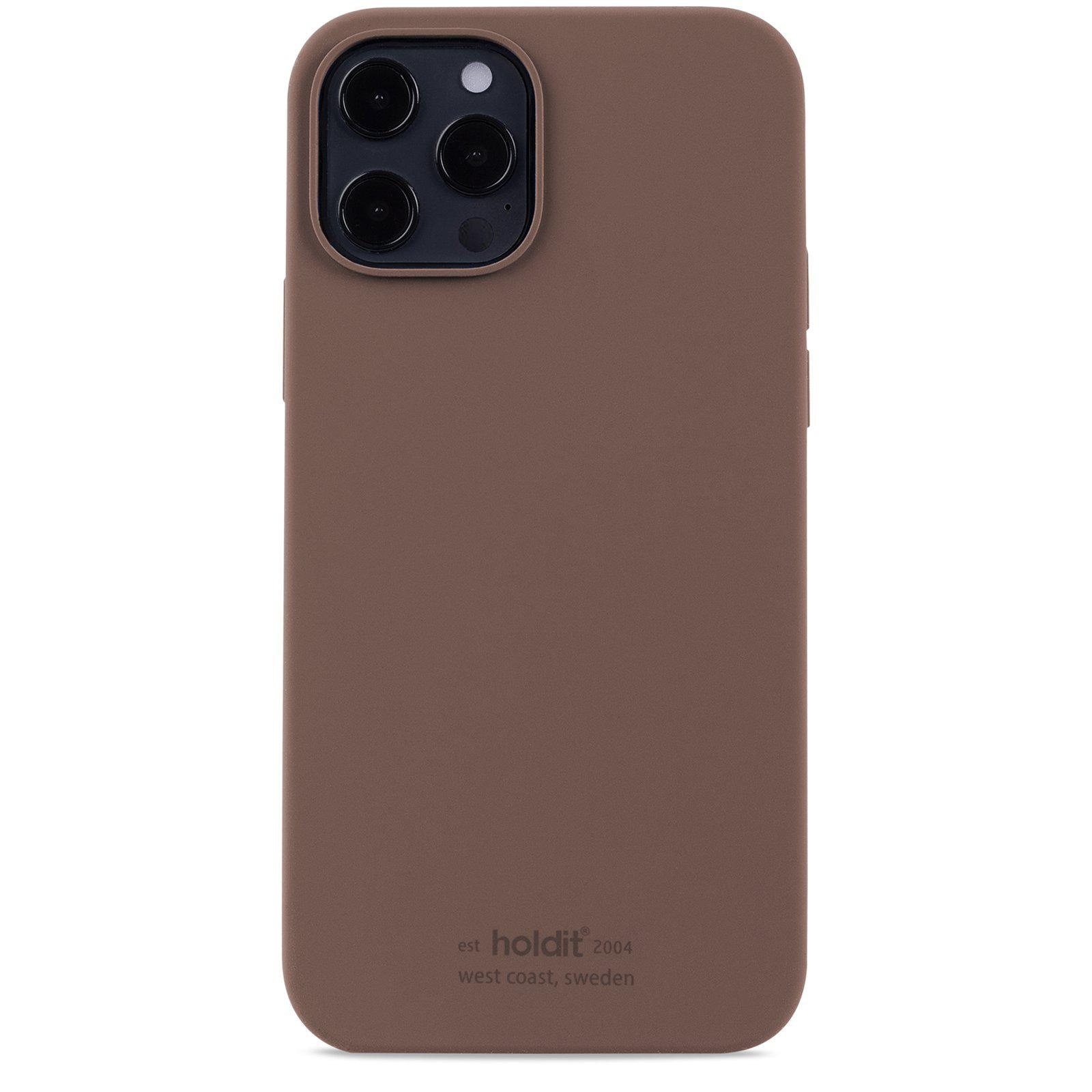 Deksel Silikon iPhone 12/12 Pro Dark Brown