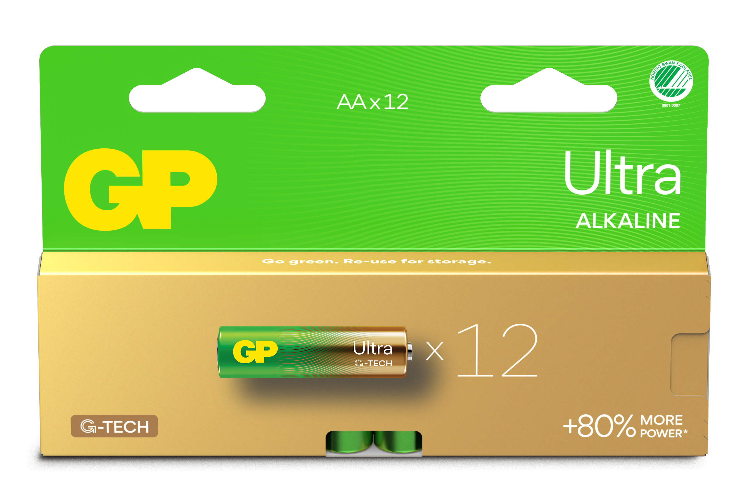Ultra Alkaline AA-batteri 15AU/LR6 (12-pakk)