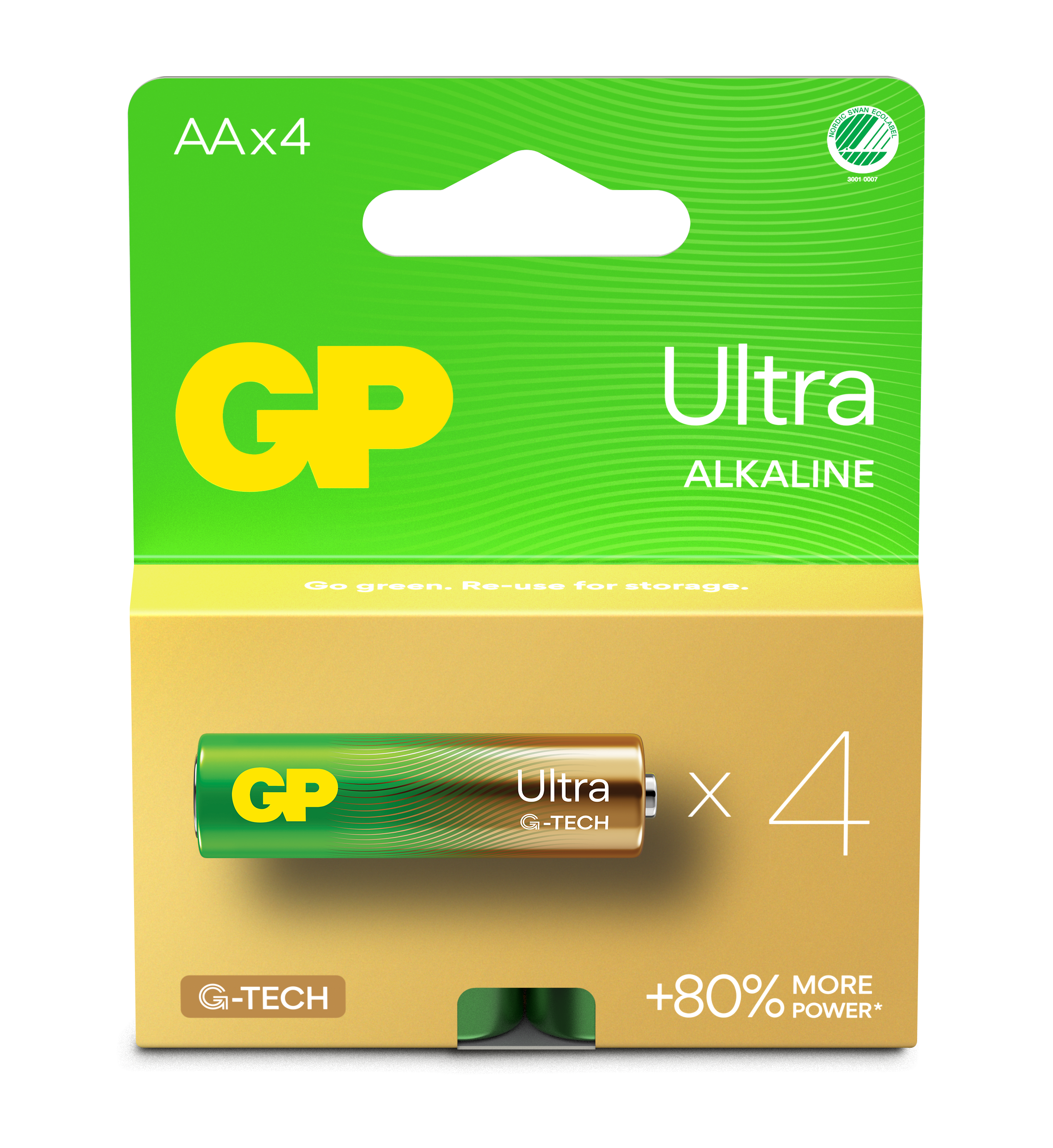 Ultra Alkaline AA-batteri 15AU/LR6 (4-pakk)