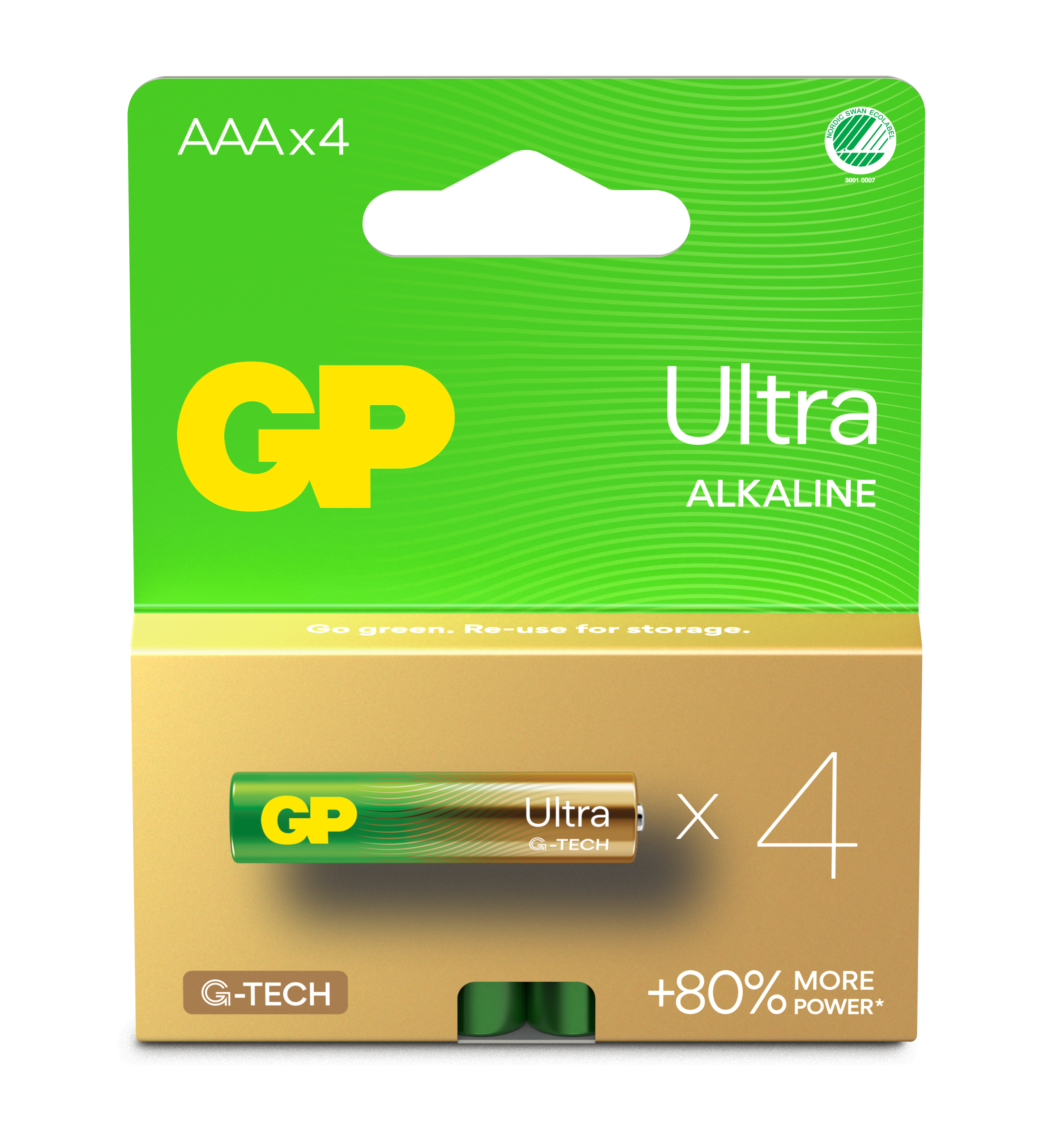 Ultra Alkaline AAA-batteri 24AU/LR03 (4-pakk)