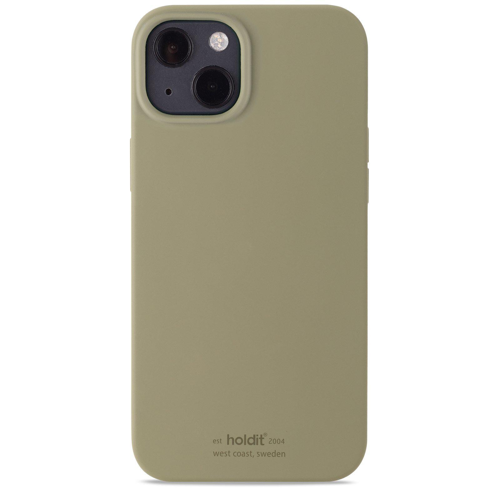 Deksel Silikon iPhone 13 Khaki Green