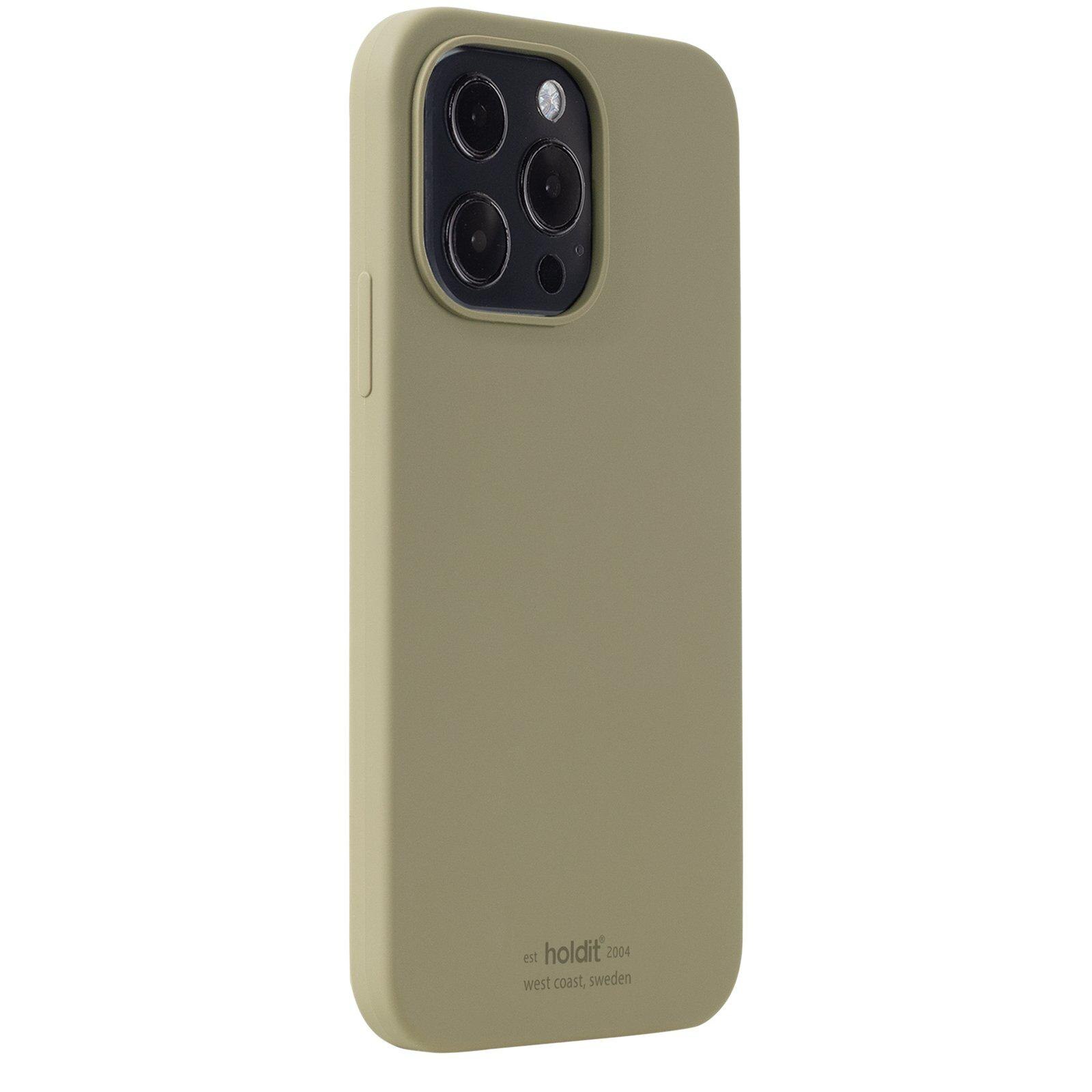 Deksel Silikon iPhone 13 Pro Khaki Green