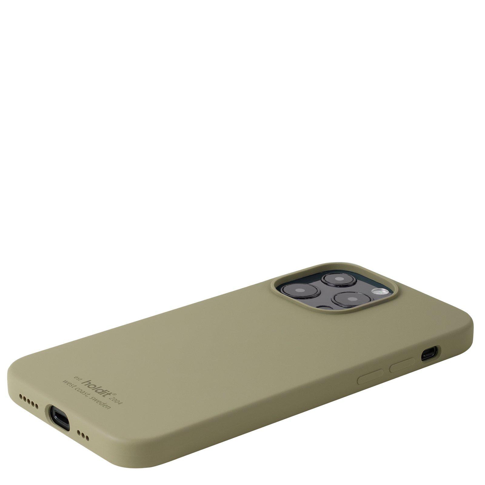 Deksel Silikon iPhone 13 Pro Khaki Green