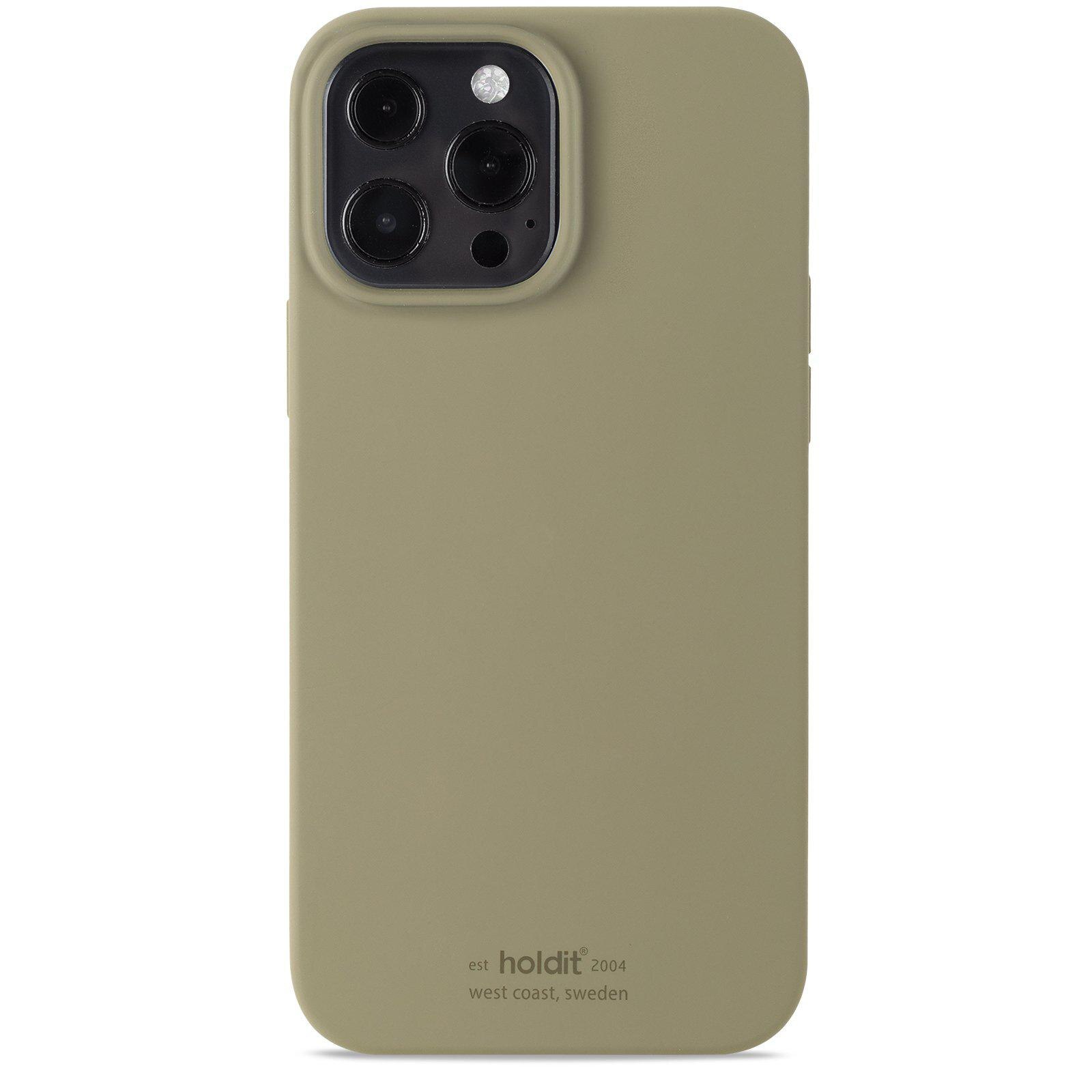 Deksel Silikon iPhone 13 Pro Max Khaki Green