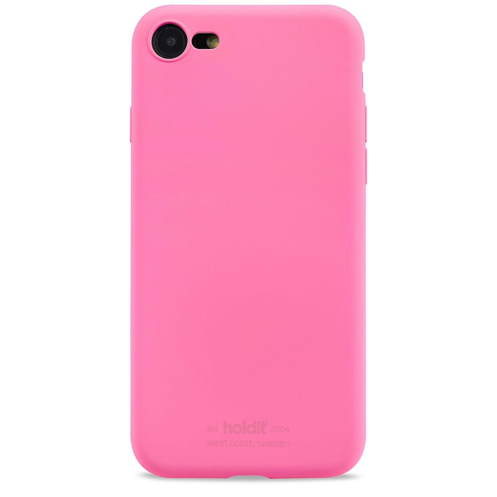 Deksel Silikon iPhone 7/8/SE Bright Pink