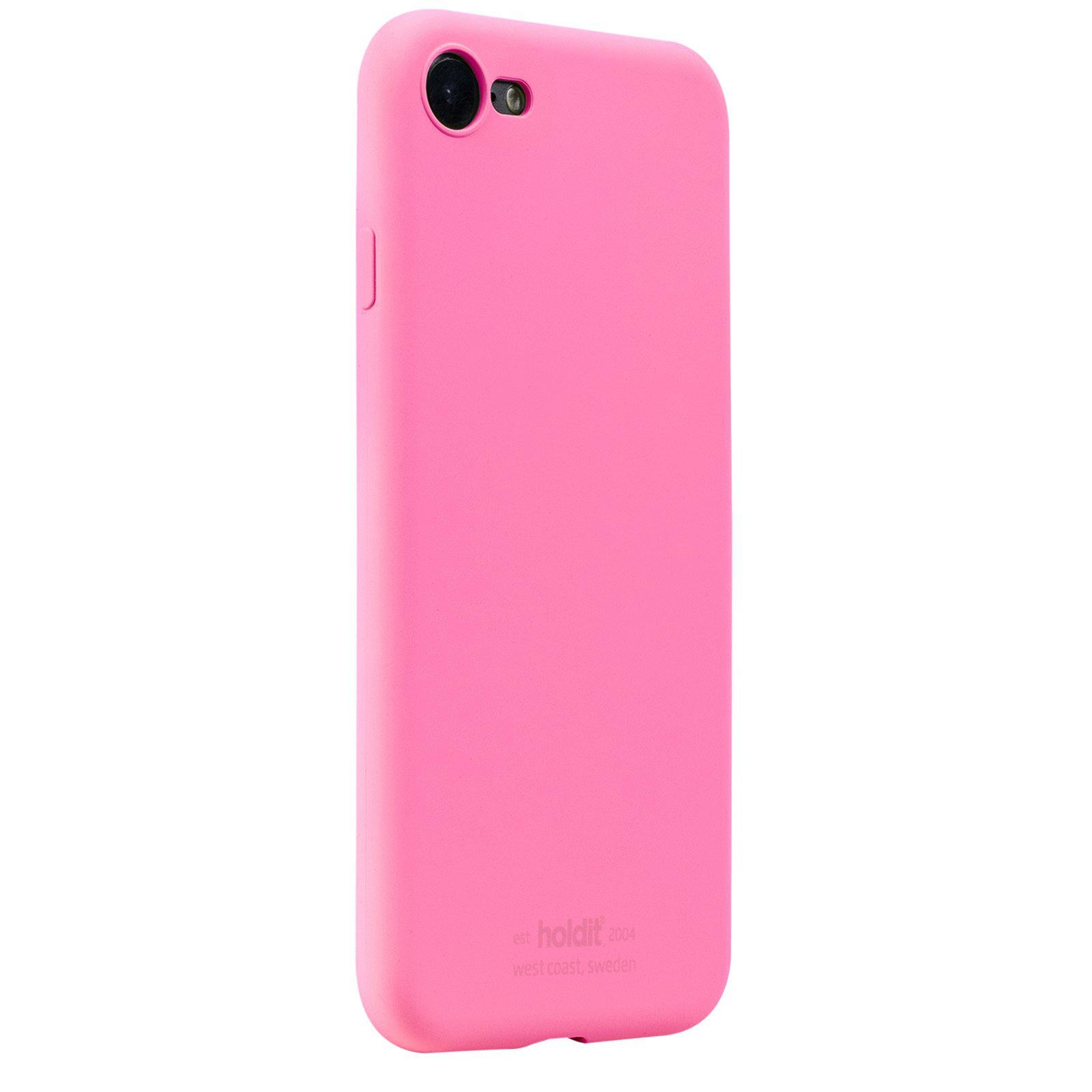 Deksel Silikon iPhone SE (2022) Bright Pink