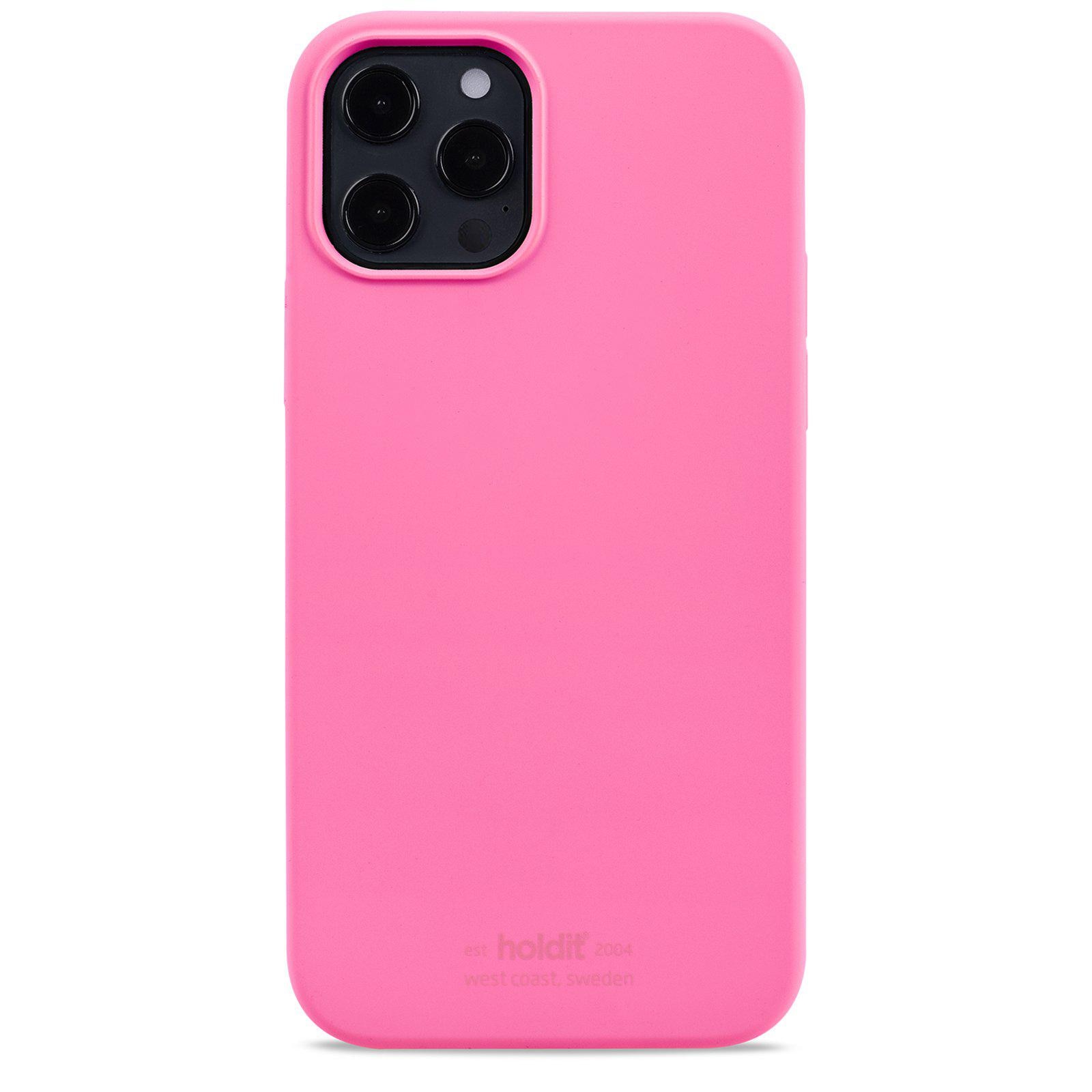 Deksel Silikon iPhone 12/12 Pro Bright Pink