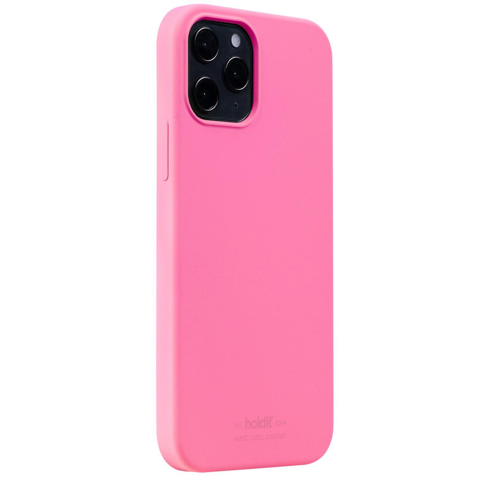 Deksel Silikon iPhone 12/12 Pro Bright Pink
