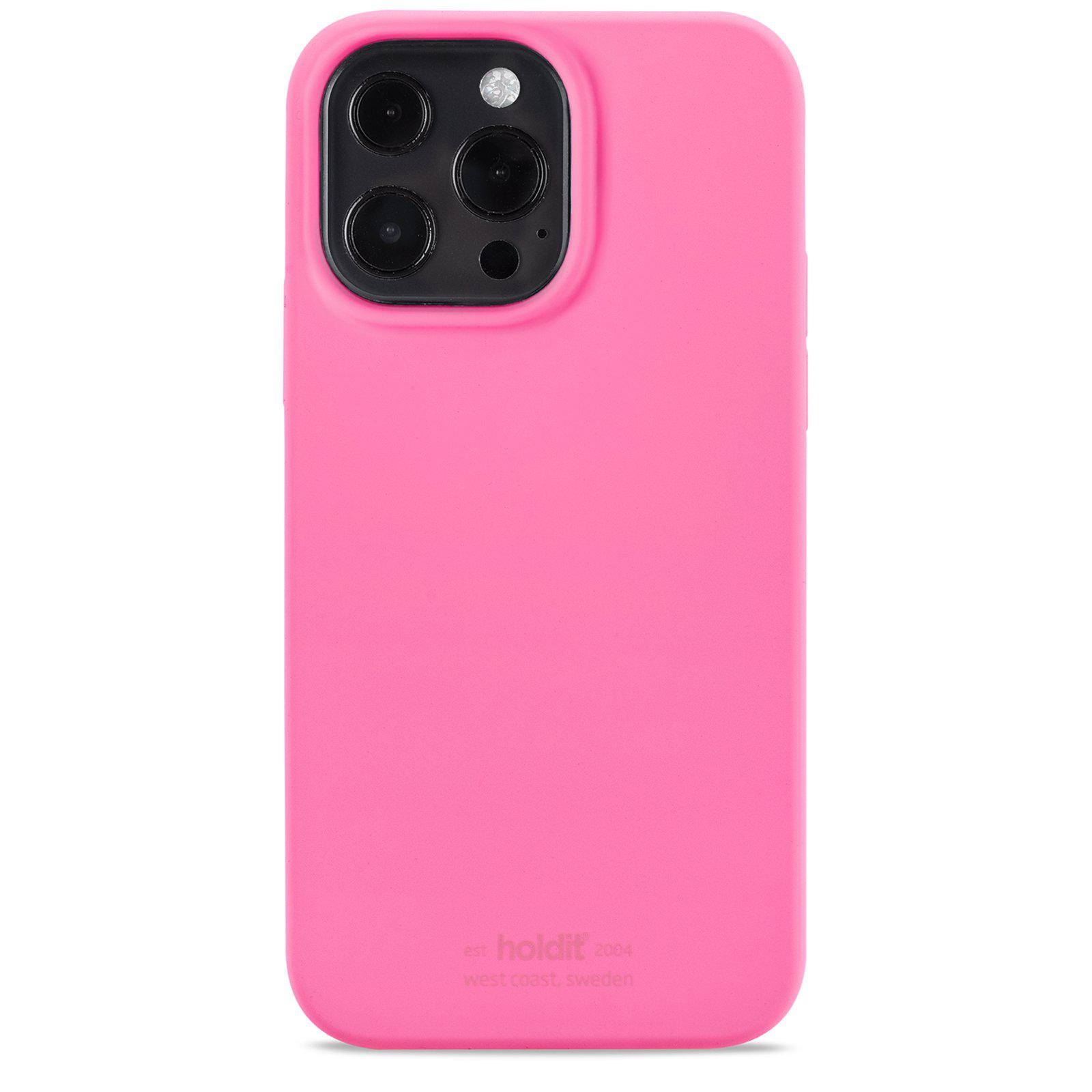 Deksel Silikon iPhone 13 Pro Bright Pink