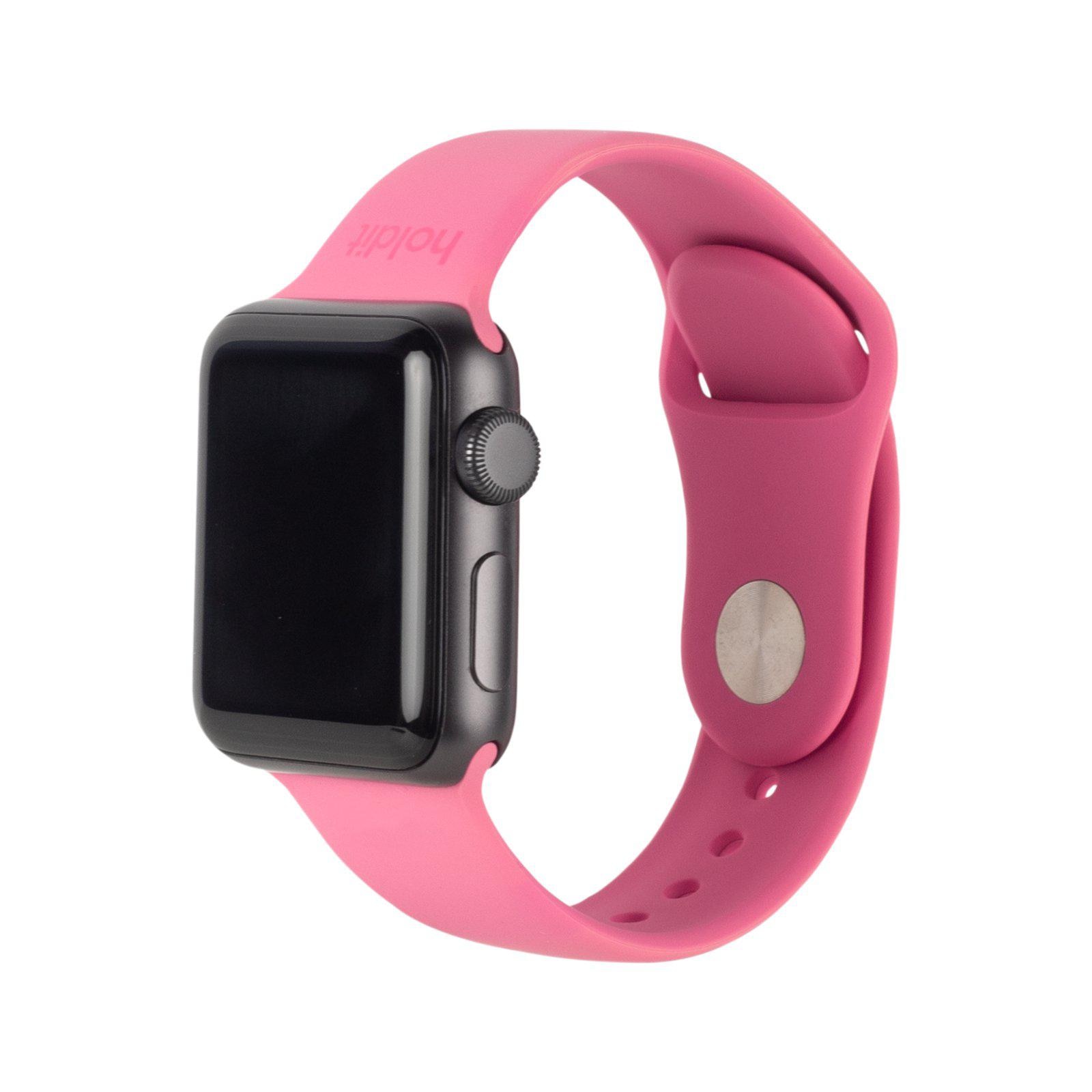 Apple Watch SE 44mm Reim Silikon Bright Pink