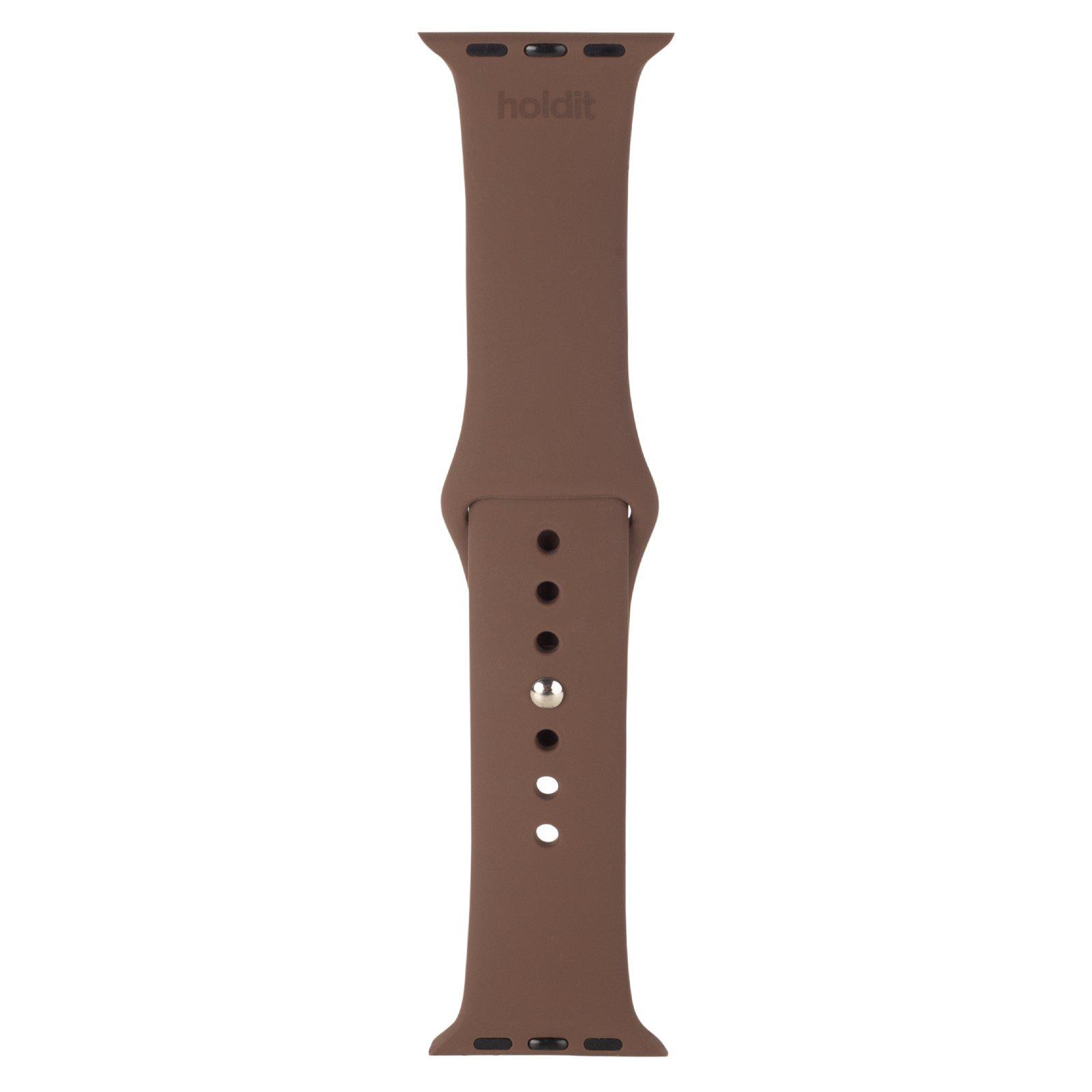 Apple Watch 44mm Reim Silikon Dark Brown