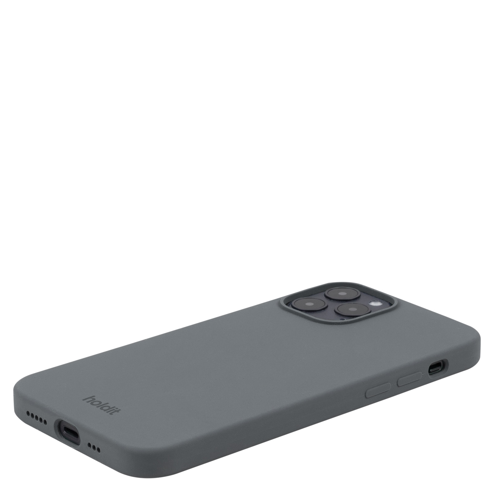 Deksel Silikon iPhone 12/iPhone 12 Pro Grå