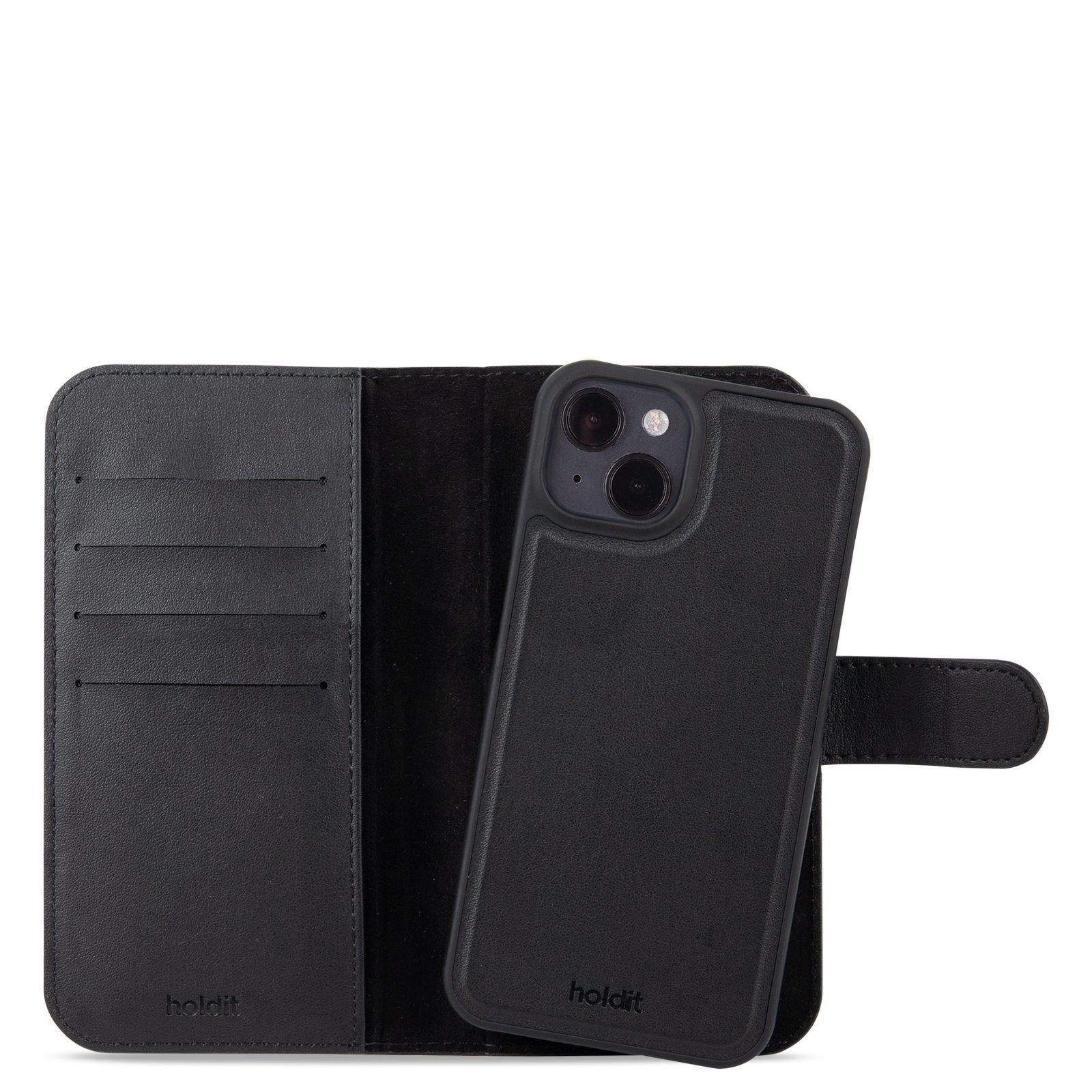 Lommebokdeksler Magnet Plus iPhone 15 svart