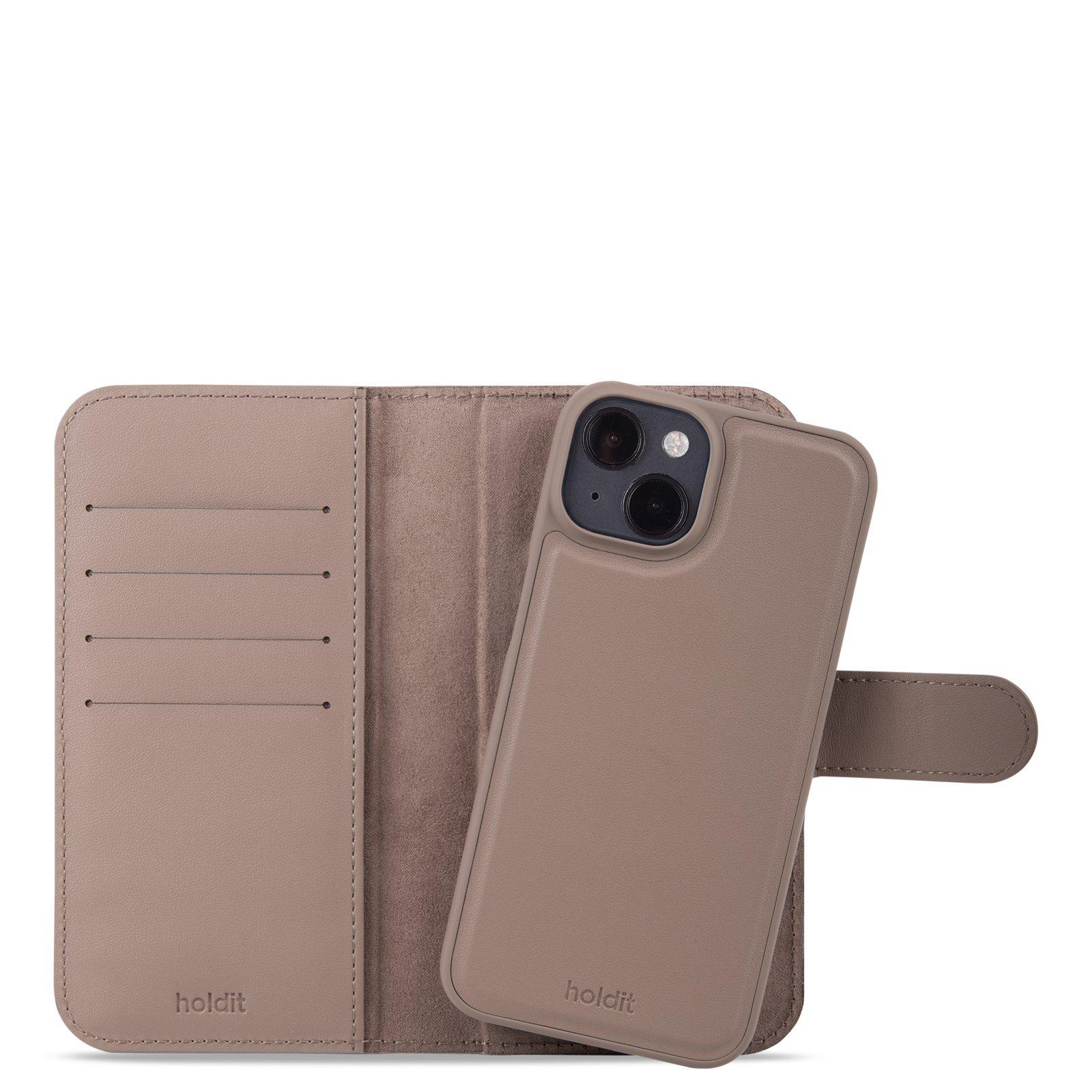 Lommebokdeksler Magnet Plus iPhone 15 Mocha Brown