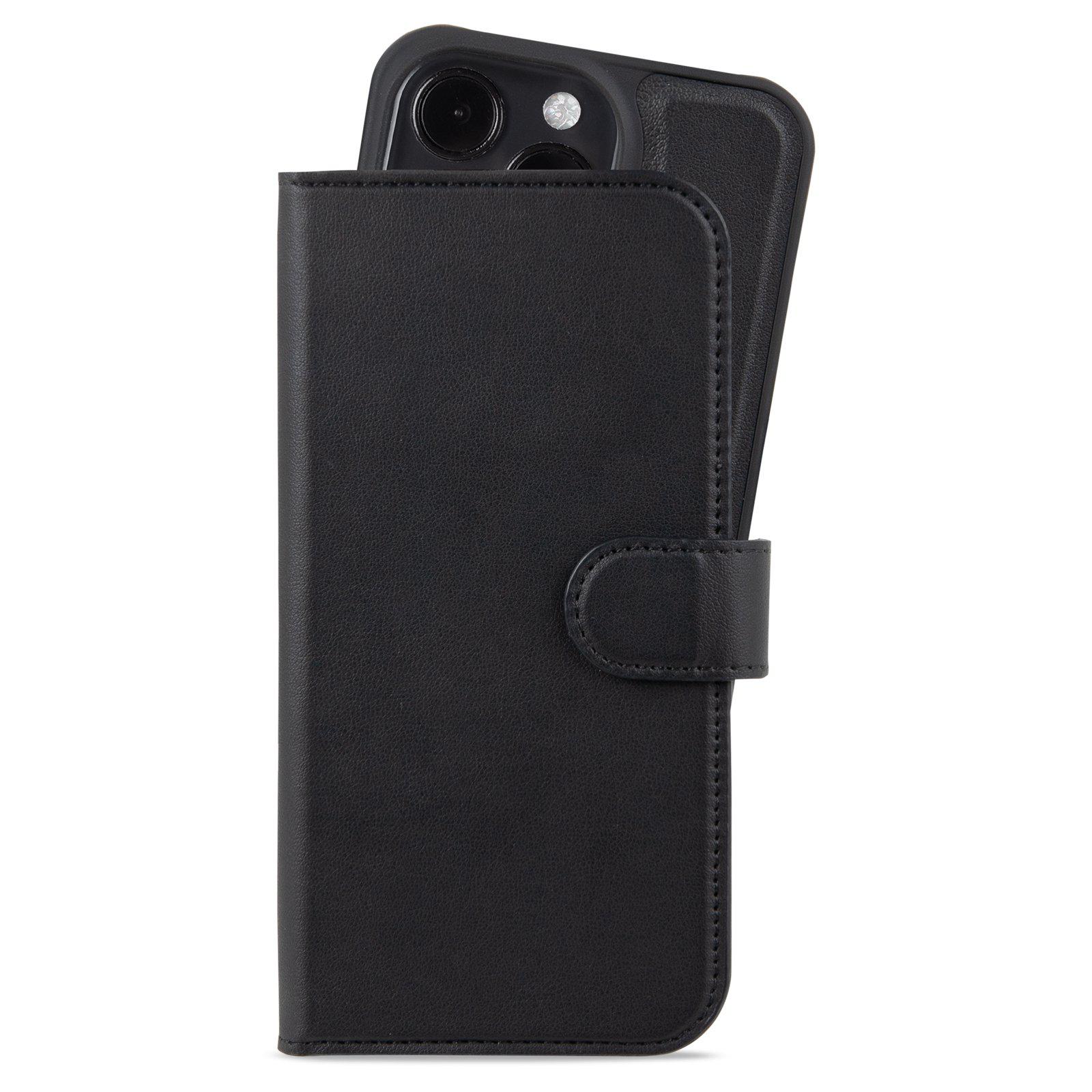 Lommebokdeksler Magnet Plus iPhone 15 Pro svart