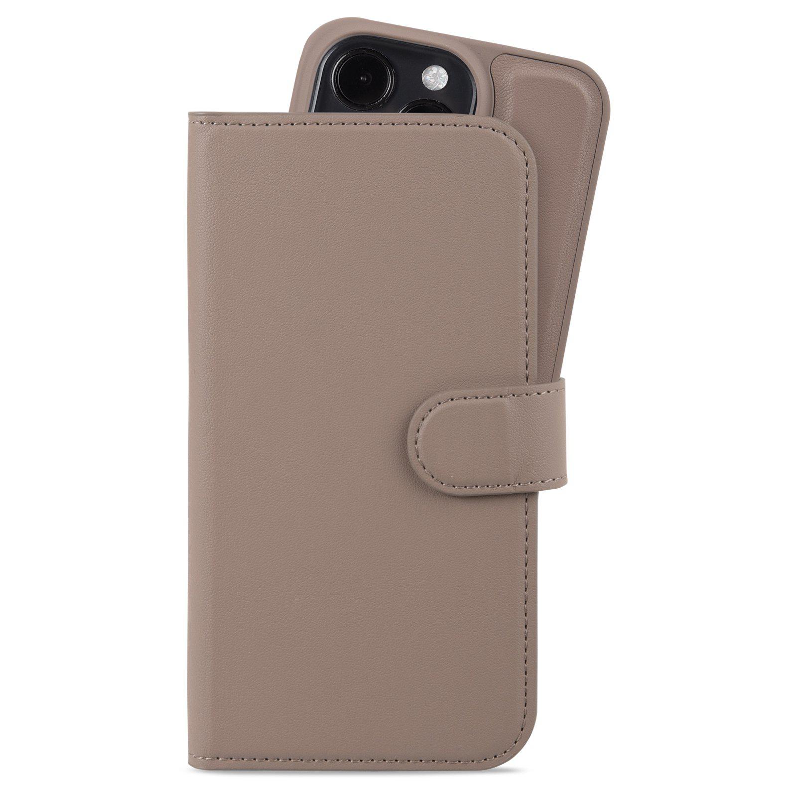 Lommebokdeksler Magnet Plus iPhone 15 Pro Mocha Brown
