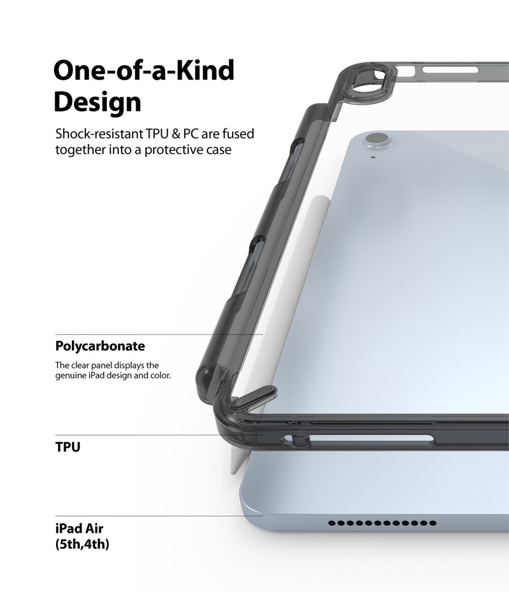 Fusion Case iPad Air 10.9 5th Gen (2022) svart