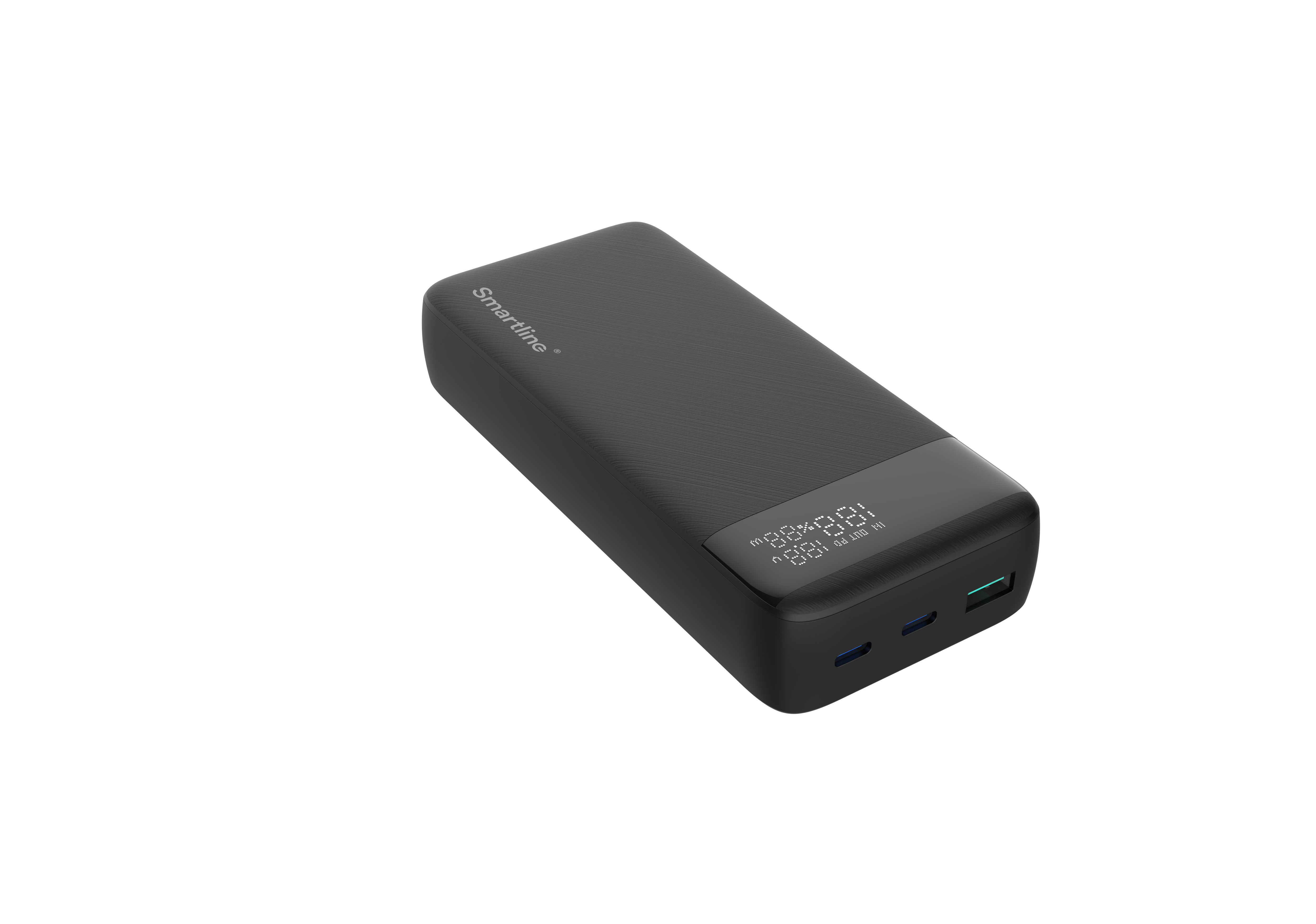 Powerbank 20000 mAh USB-A + 2x USB-C PD 20W Svart