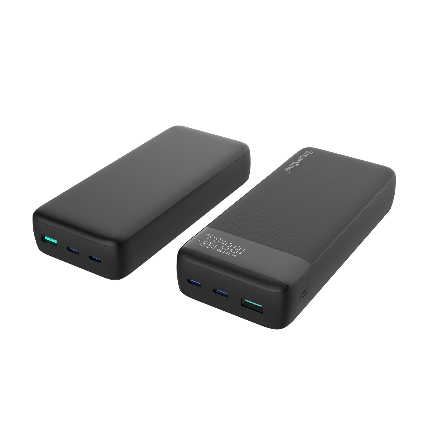 Powerbank 20000 mAh USB-A + 2x USB-C PD 20W Svart