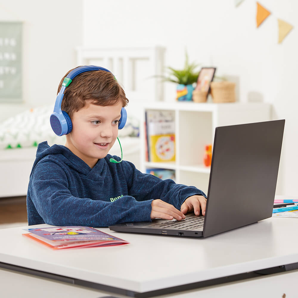 Teens Guard On-Ear Wireless Barnehodetelefon blå