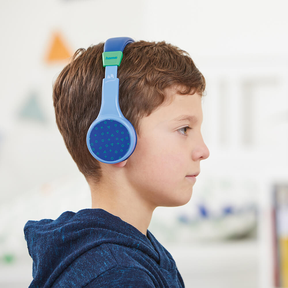 Teens Guard On-Ear Wireless Barnehodetelefon blå