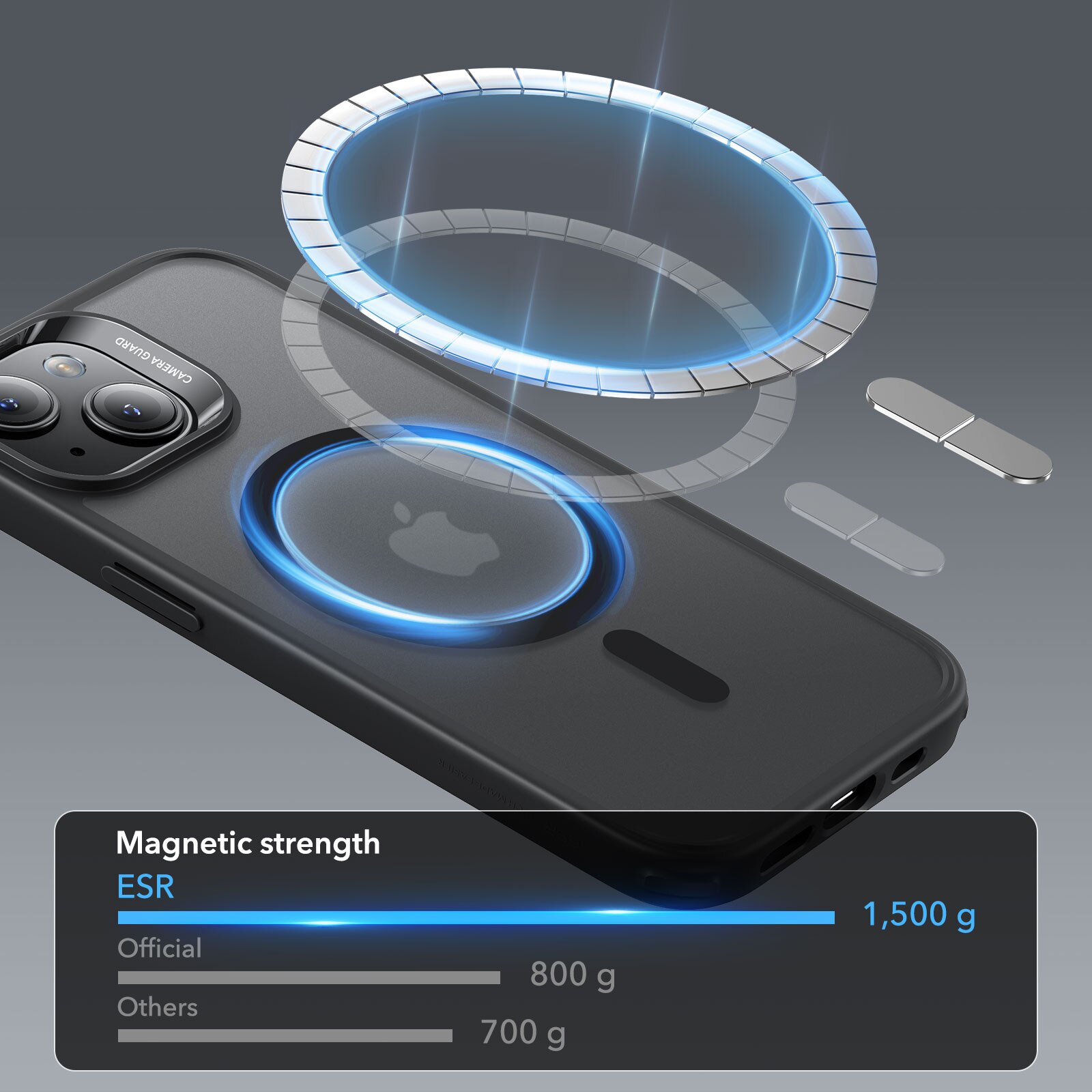 Classic Hybrid HaloLock MagSafe iPhone 15 Plus Svart