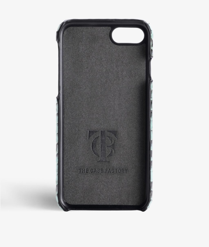 Deksel iPhone 8 Real Water Snake Aqua