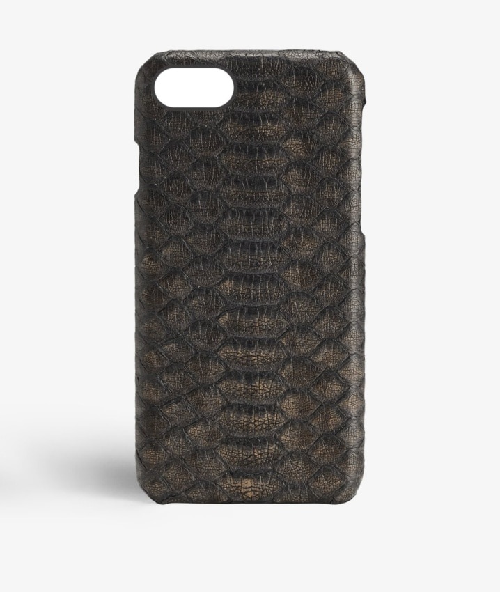 Deksel iPhone 8 Real Python Black/Bronze