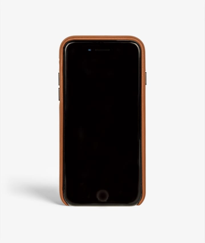 S.C iPhone SE 2020 Wrapped Egdes Nappa Cognac