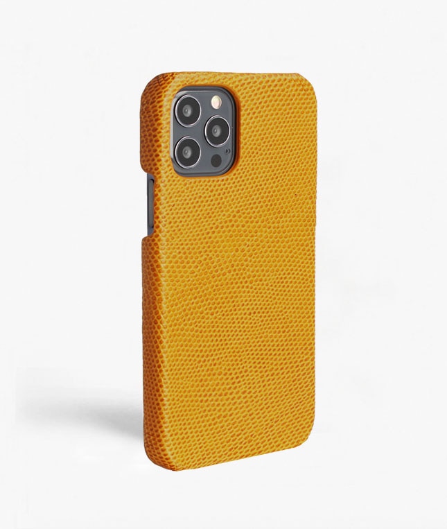 Deksel iPhone 12/iPhone 12 Pro Lizard Gul