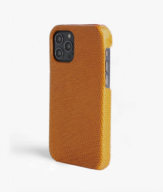 Deksel iPhone 12/iPhone 12 Pro Lizard Gul