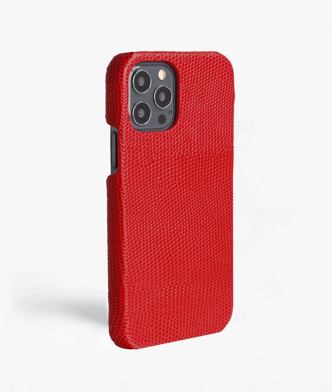 Deksel iPhone 12/iPhone 12 Pro Lizard Rød