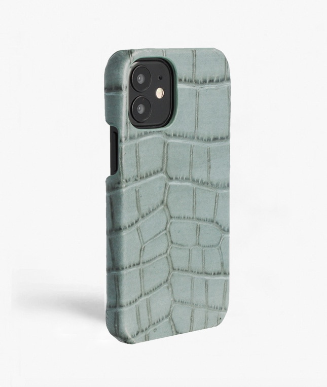 Deksel iPhone 12 Mini Croco Teal