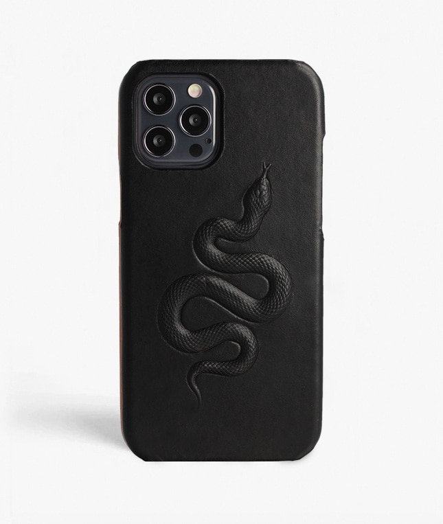 Deksel iPhone 12/iPhone 12 Pro Snake  Svart