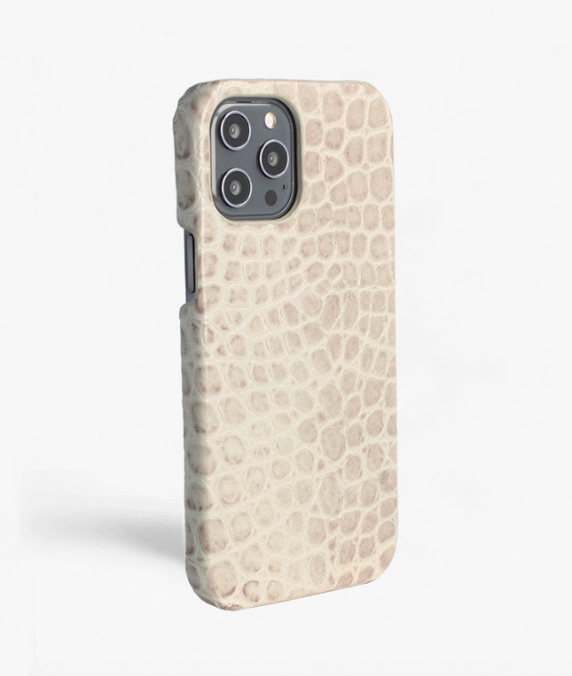 Deksel iPhone 12 Pro Max Croco Grey