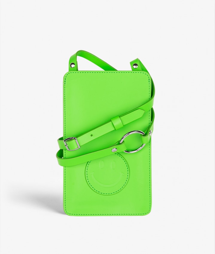 Smart Crossbody Veske Vegetable Tanned Smiley Grønn