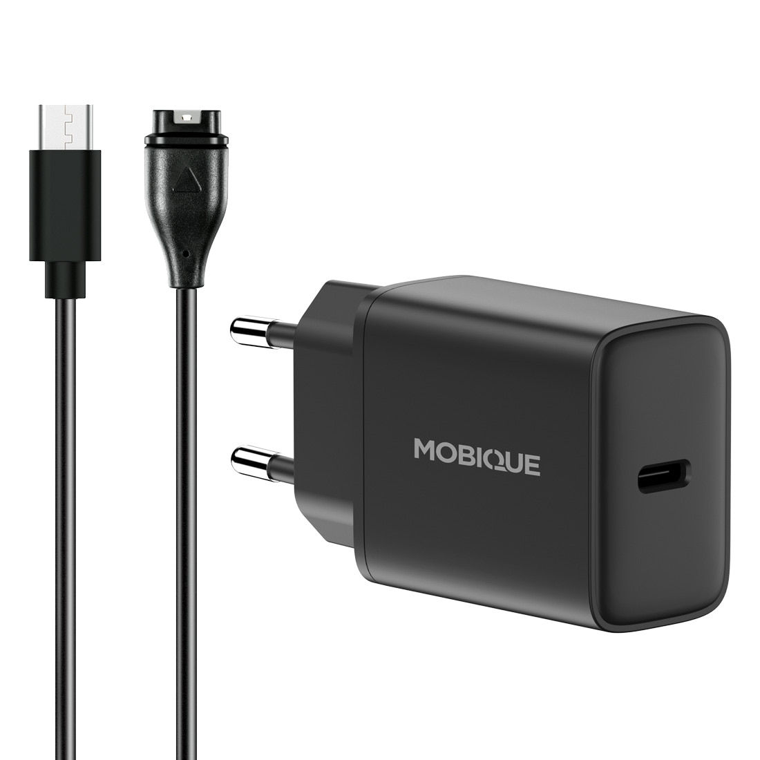Komplett lader Garmin Venu 2s kabel og vegglader 20W Svart