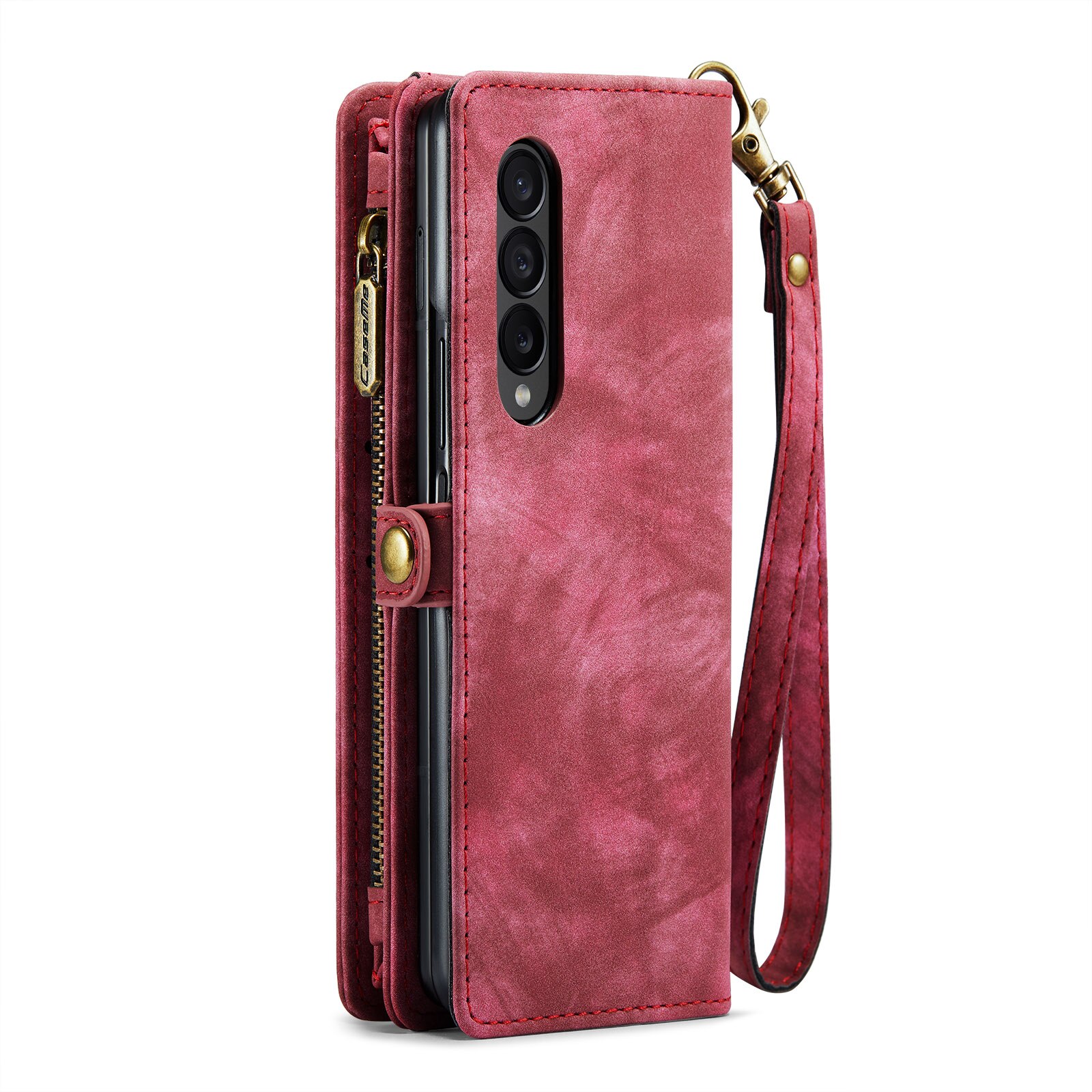 Multi-slot Lommeboksetui Samsung Galaxy Z Fold 4 Rød