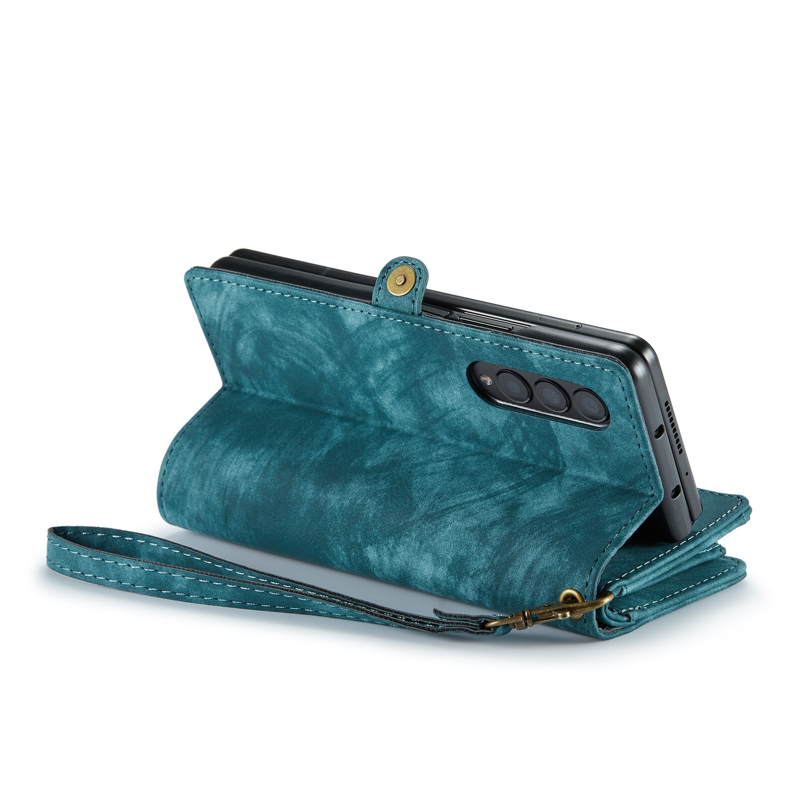 Multi-slot Lommeboksetui Samsung Galaxy Z Fold 4 Blå