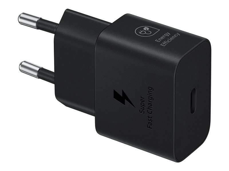 Vegglader Fast Charge 25W PD USB-C svart