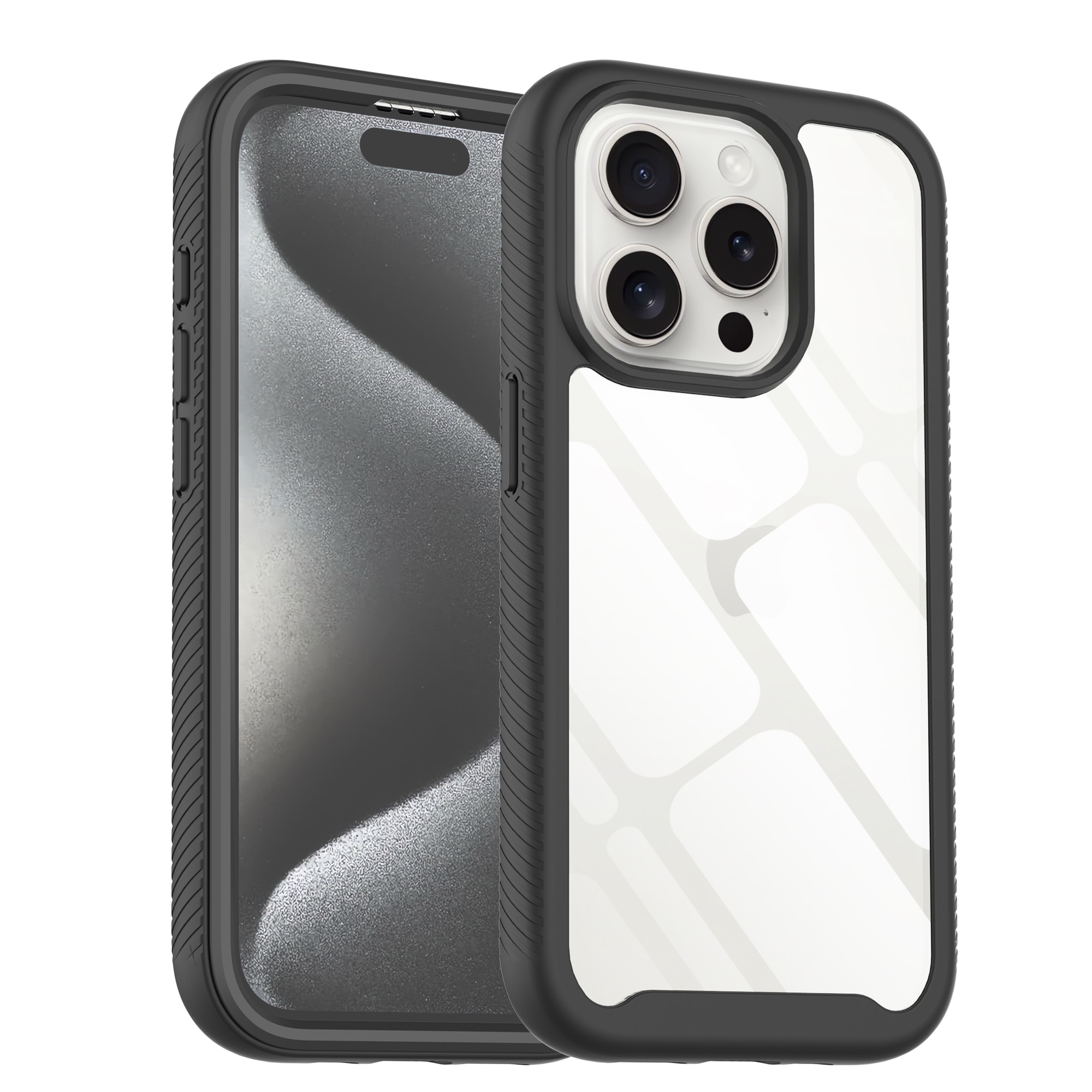 Full Protection Case iPhone 15 Pro Svart