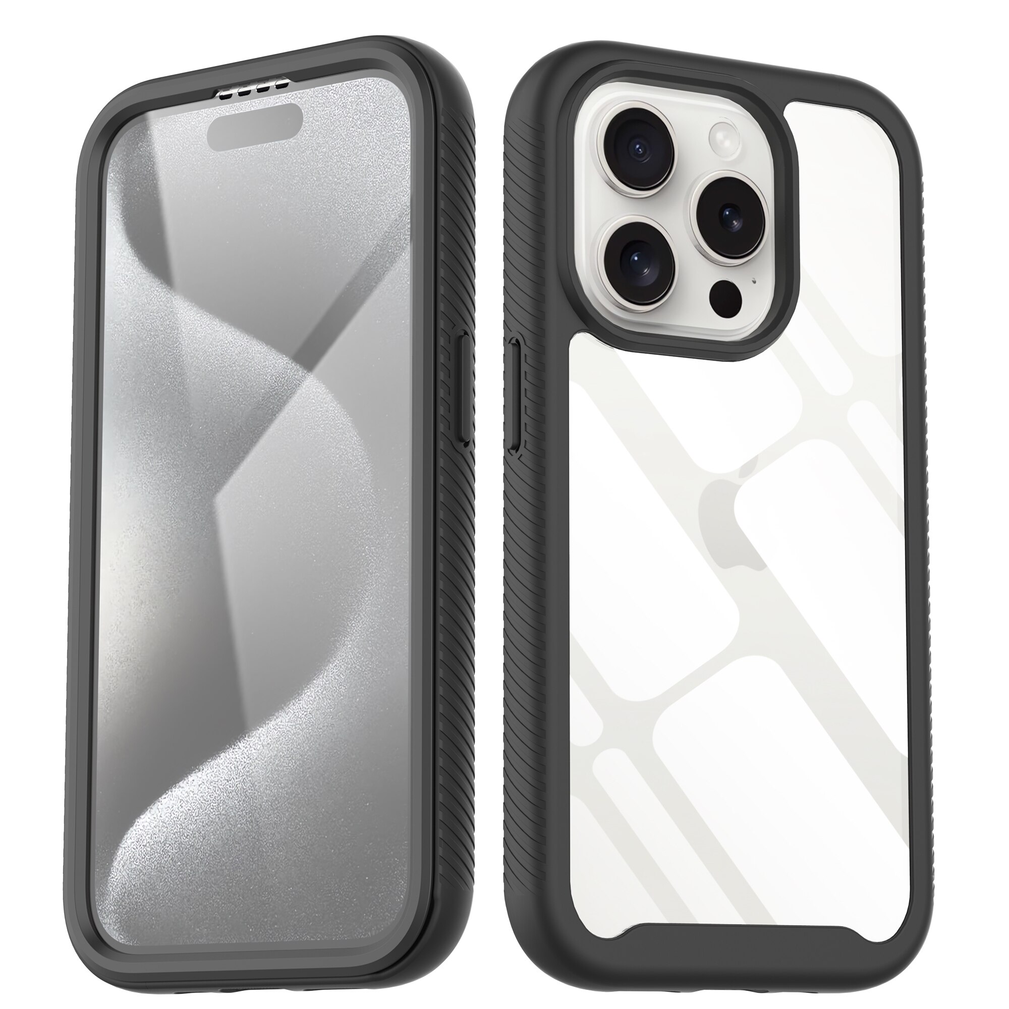 Full Protection Case iPhone 15 Pro Svart