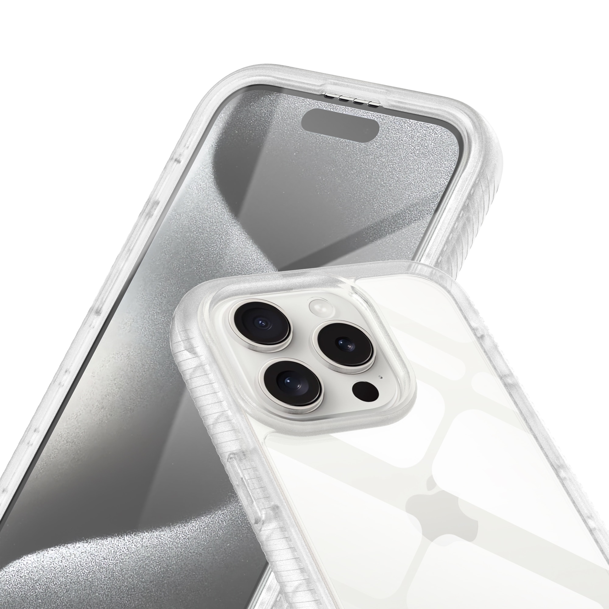 Full Protection Case iPhone 15 Pro Max Gjennomsiktig