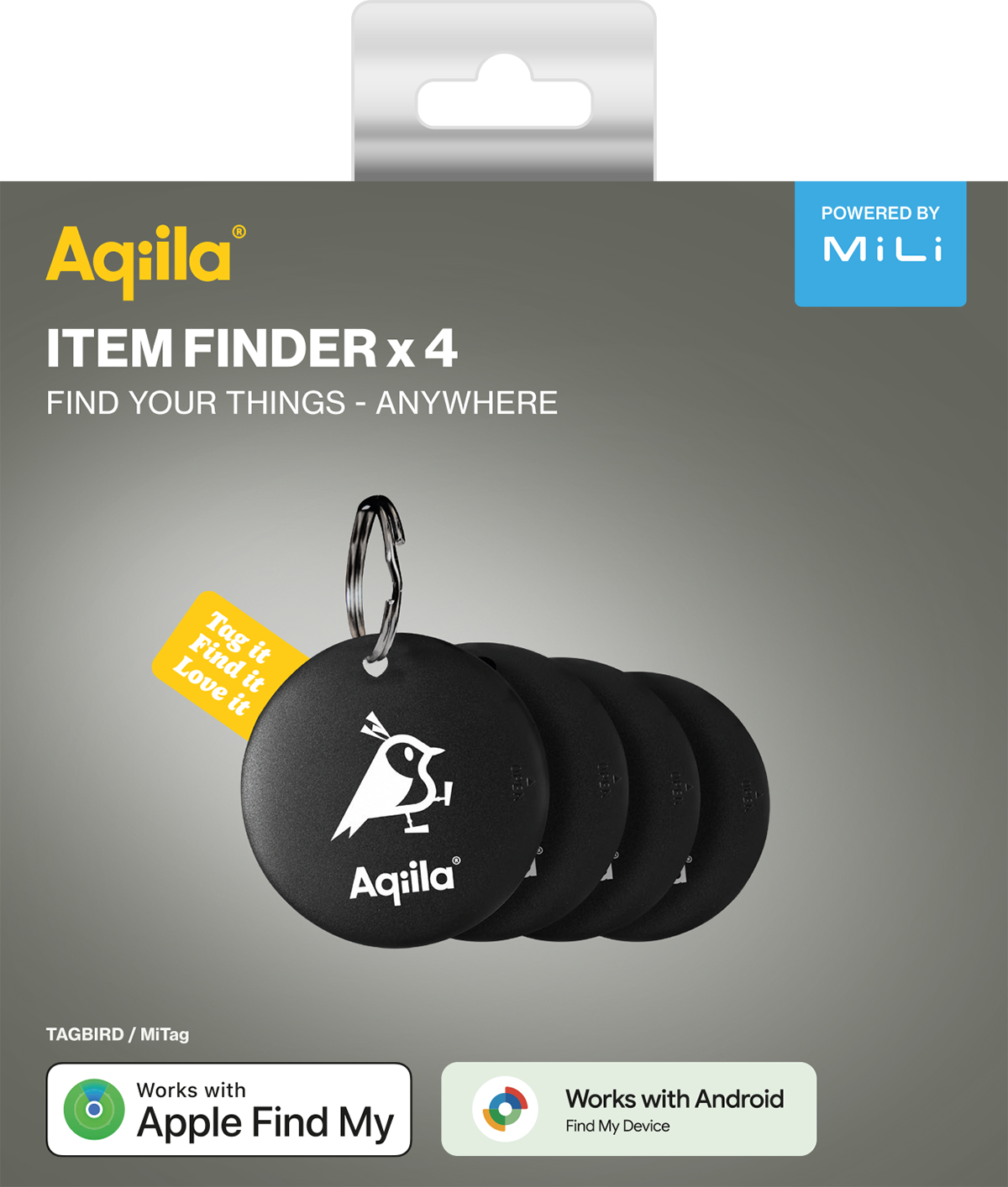 Tagbird Nøkkelring (4-pack) 