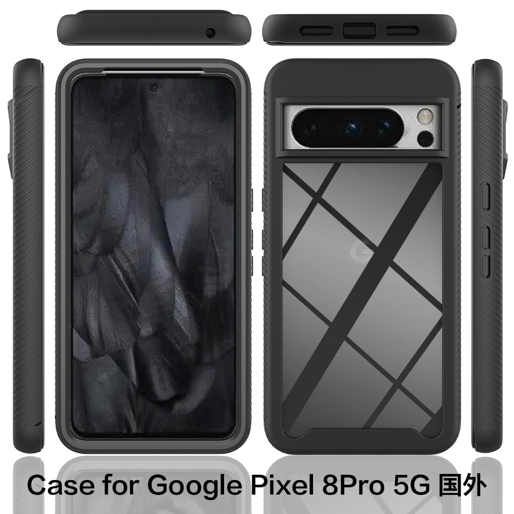 Full Cover Deksel Google Pixel 8 Pro svart
