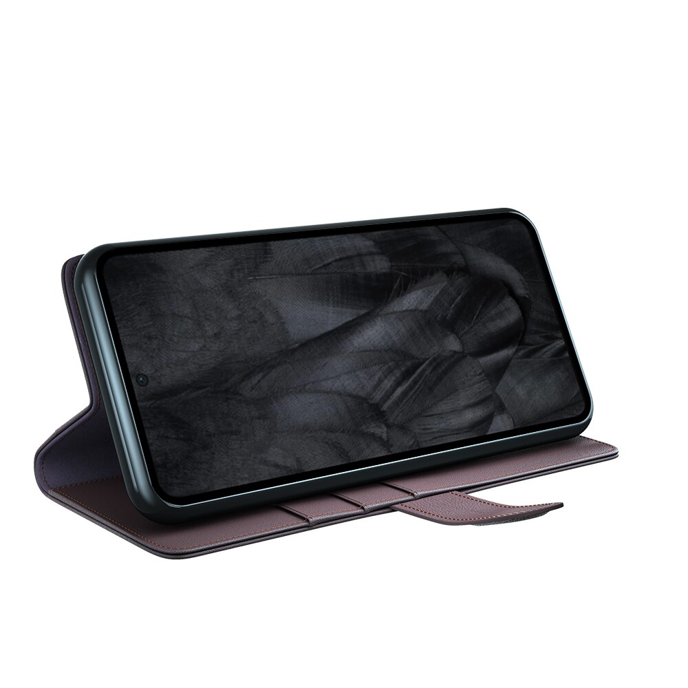 Ekte Lærveske Google Pixel 8 Brun