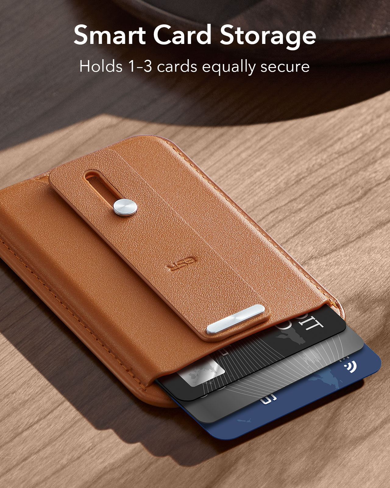 HaloLock MagSafe Wallet Caramel Brown