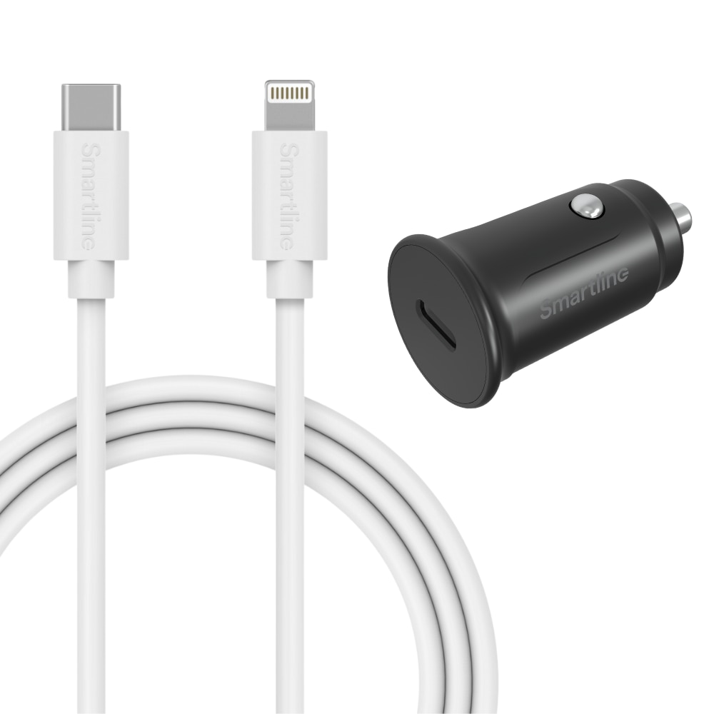 Fullstendig Billader for iPhone 7 - 1m ledning og lader Lightning - Smartline