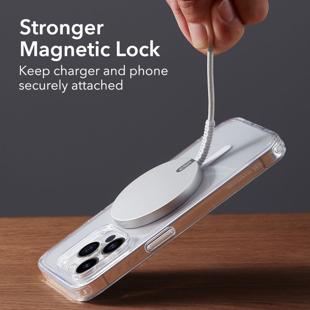 HaloLock Mini MagSafe Magnetic Wireless Charger hvit